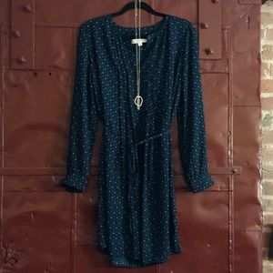 LOFT Long Sleeve Shift Dress